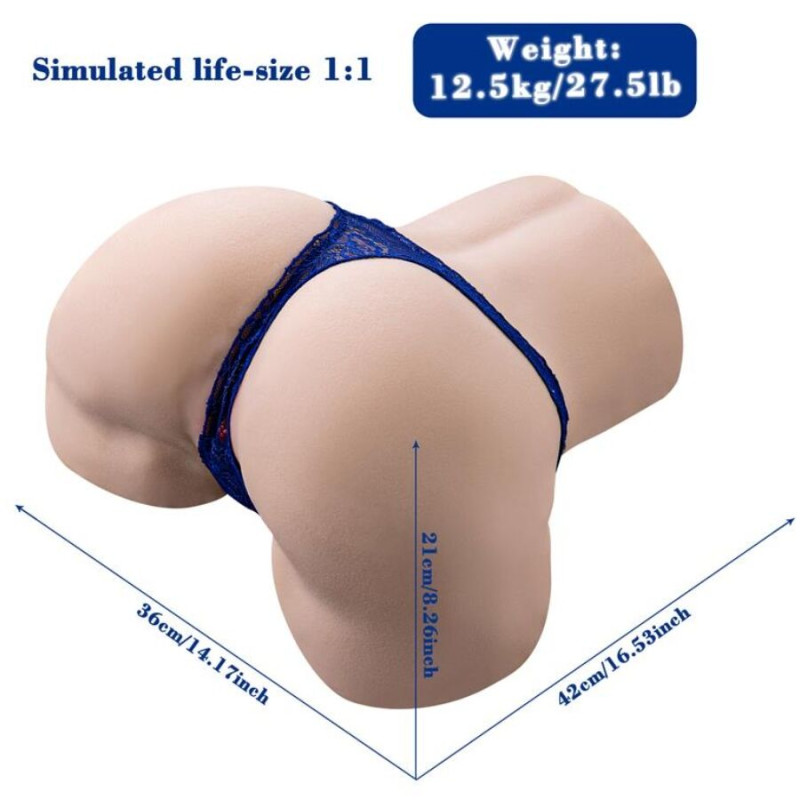 Xise - gina multiposition realistic vagina masturbator with vibration and remote control 1