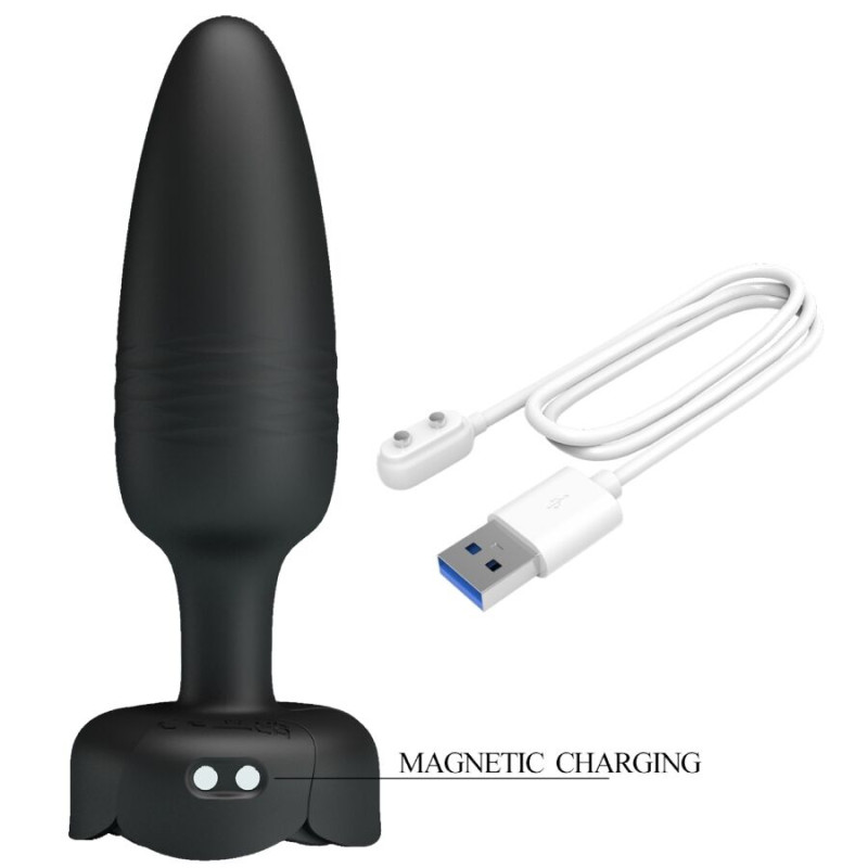 Pretty love - tarion anal plug with led light black 12.5 cm 7