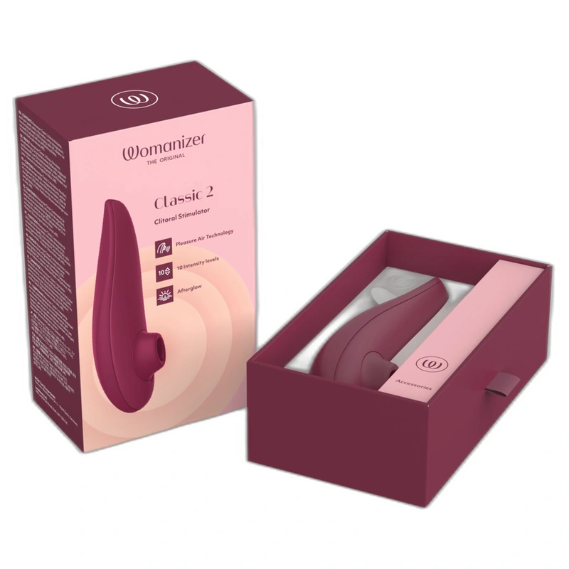 Womanizer - classic 2 clitoral stimulator bordeaux 9