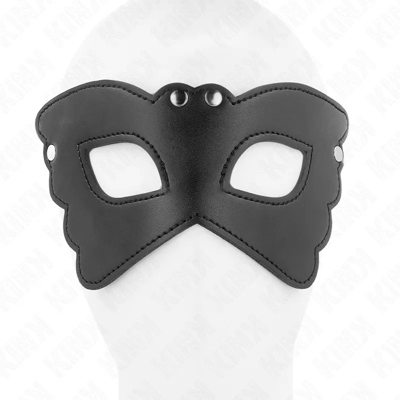 Kink - Butterfly Shaped Leatherette Mask 20 X 9 Cm 3