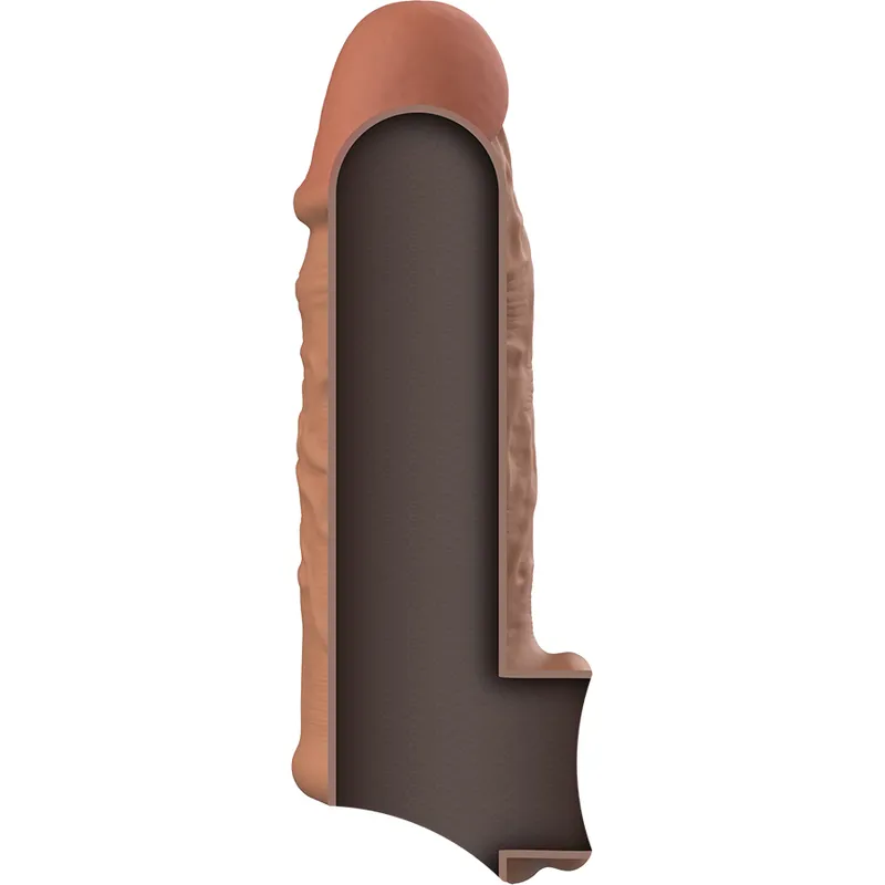 Virilxl Penis Extender Extra Comfort Sleeve V7 Brown - Návlek Na Penis