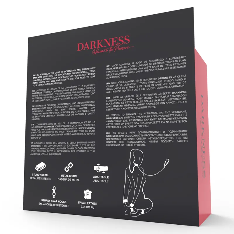 Darkness Leather And Handcuffs Black 10