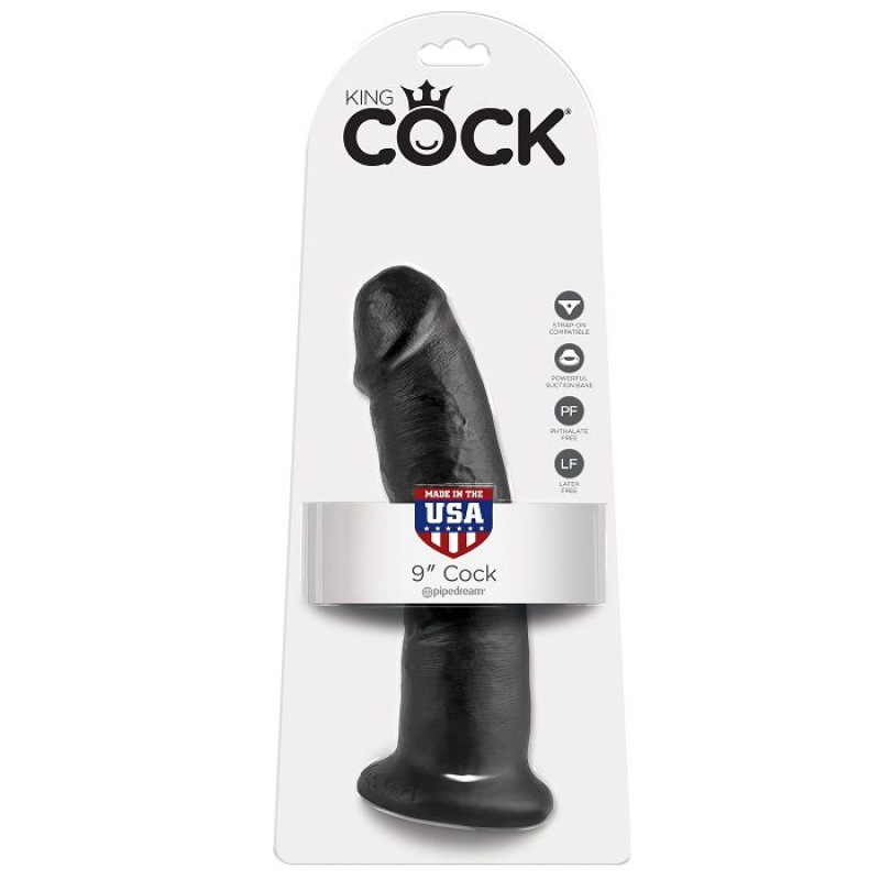 King cock - 9 dildo black 22.9 cm