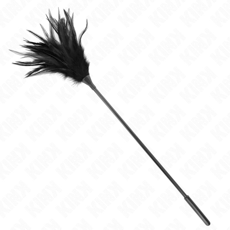 Kink - multiple black tickle feathers 45 cm 3