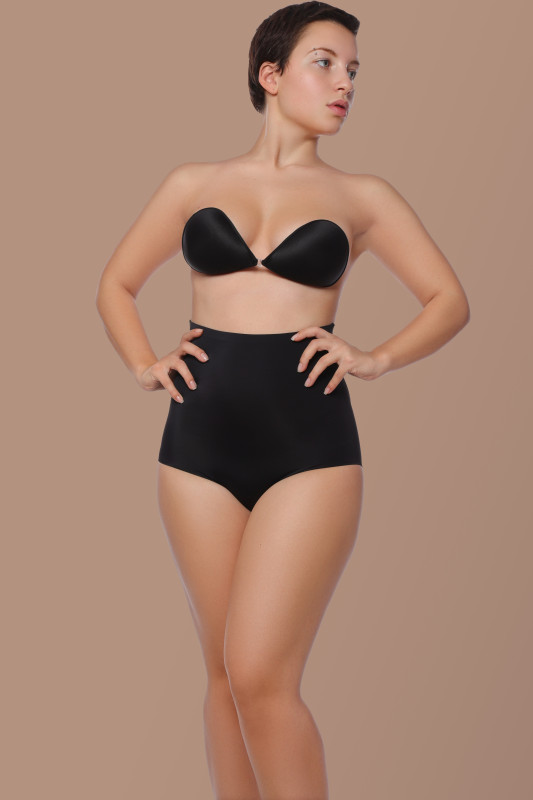 Bye Bra - Padded Panties High Waist Black S 8