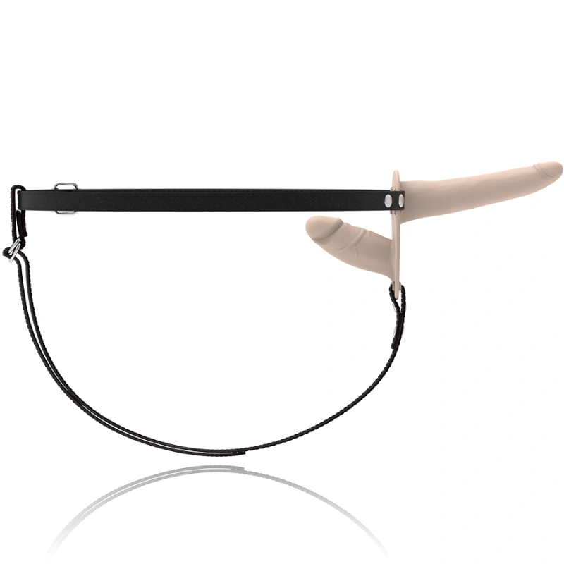 Fetish submissive harness - double penetration flesh up vibrator 3