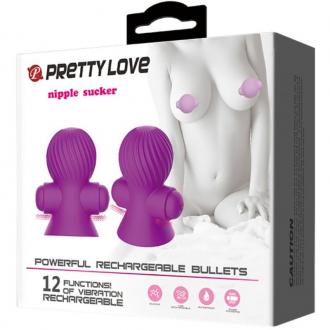 Pretty Love Stimulating Nipple Suckers 12 Modes Of Vibration
