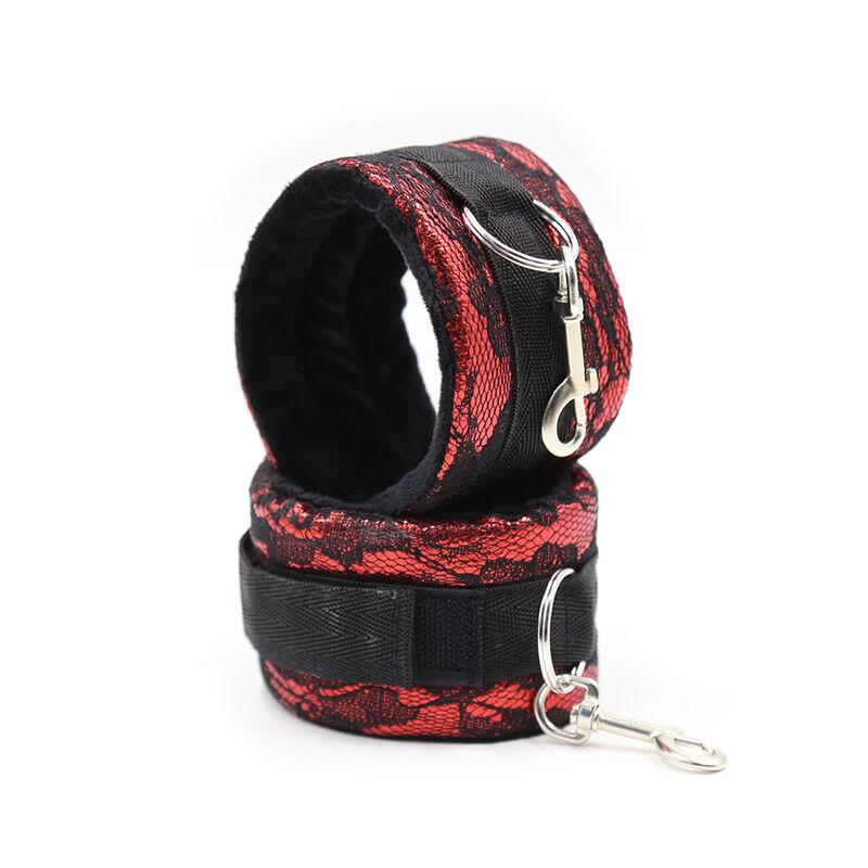 Ohmama Fetish Short Velvet Lace Wrist Restraints Nylon 2