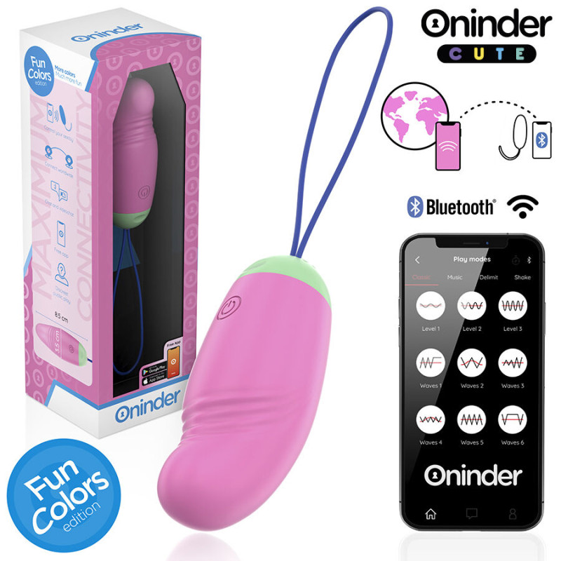 Oninder cute - love pleasure vibro-rotating egg 360 silicone - free worldwide app 2