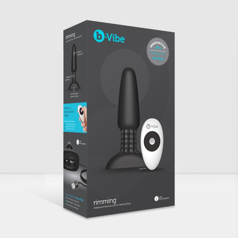 B-Vibe - Rimming Remote Control Plug Black 2 9