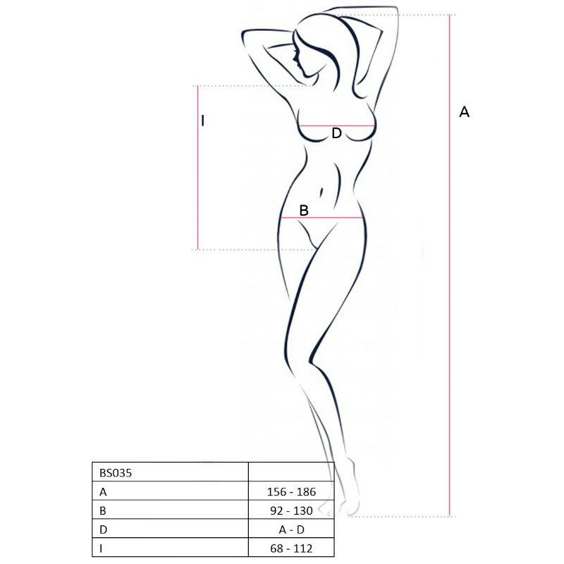 Passion Bs035 Bodystockings Biela 1