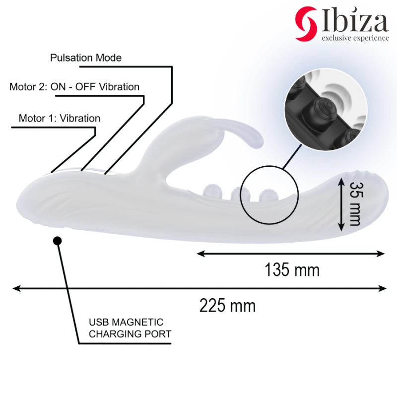 Ibiza - vibrating rabbit with pulsation 4