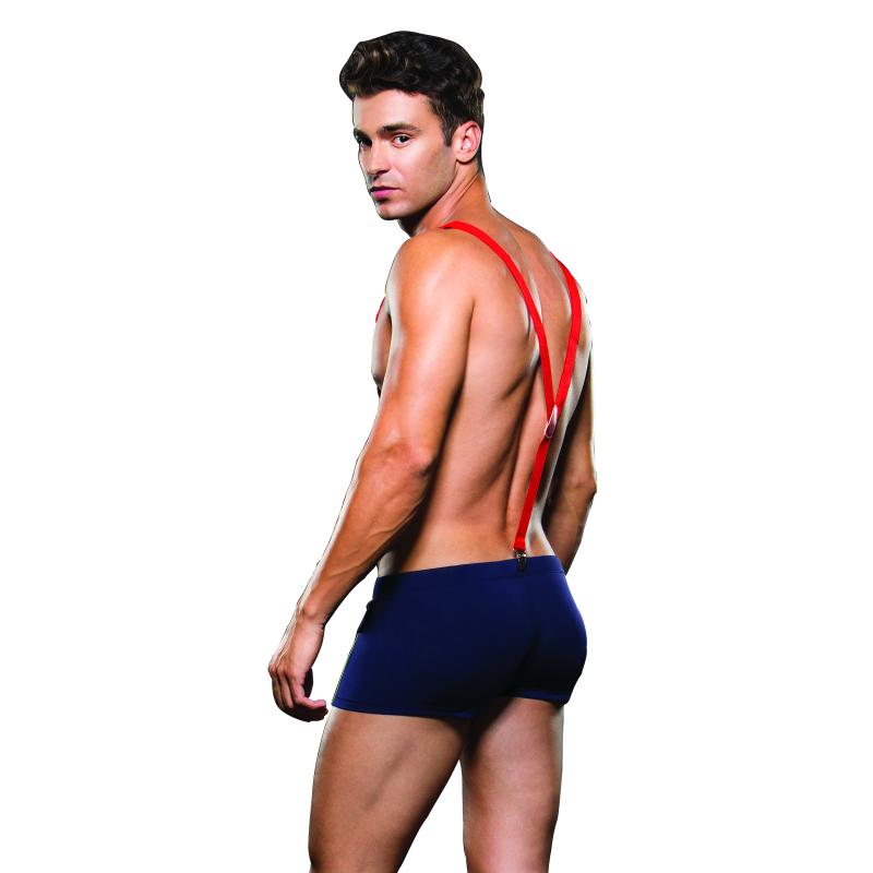 Envy - Fireman Bottom With Suspenders 2 Pcs Black L/Xl 1