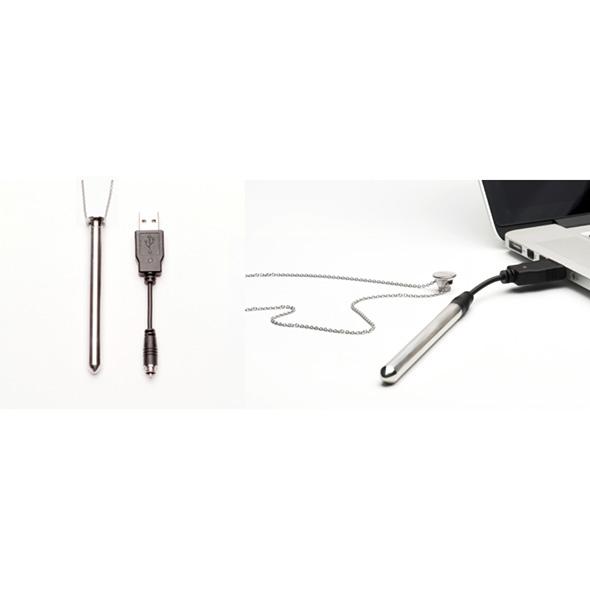 Crave - Vesper Vibrator Necklace Silver 6