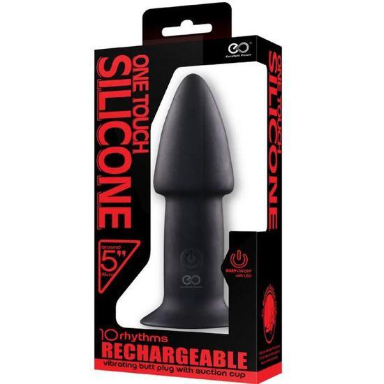 One Touch Silicone Rechargeable Buttplug - Análny Vibrátor