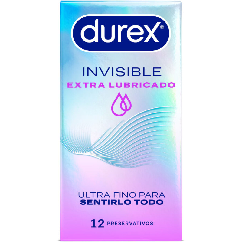 Durex Invisible Extra Lubricated 12 Uds