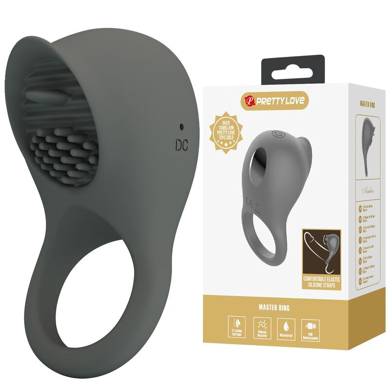 Pretty love - rechargeable vibrating ring with oral stimulation 8