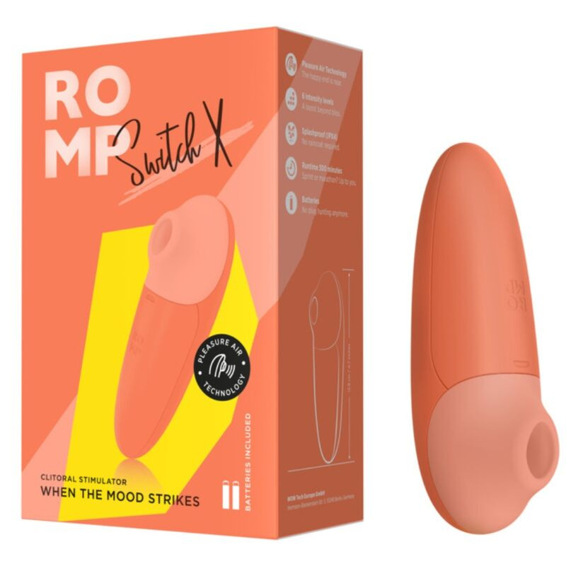 Romp - switch x clitoral stimulator 6 levels orange 4