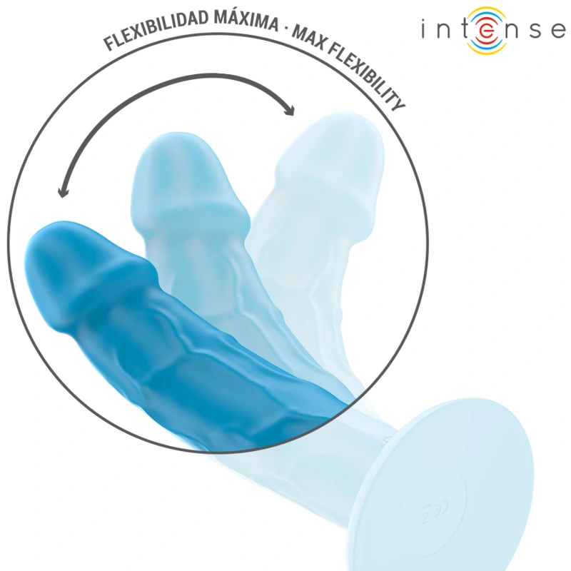 Intense - phoebe realistic vibrator 10 vibrations blue remote control 4