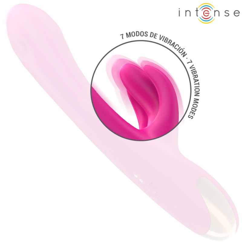 Intense - britney multifunction rabbit vibrator 23 cm pink 4