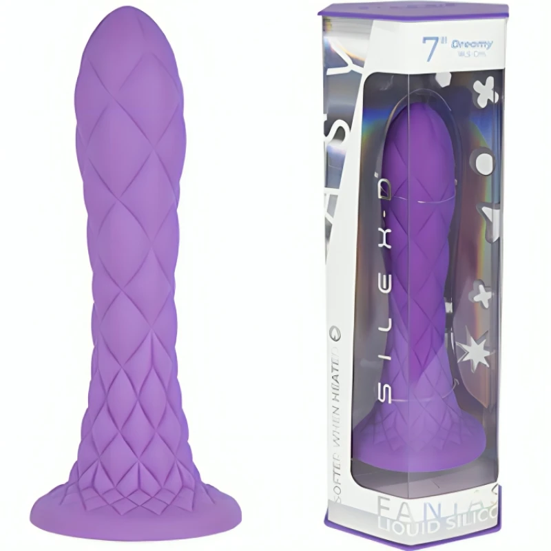 Silexd - dreamy dildo fantasy liquid silicone thermoreactive violet 18.5 cm 1