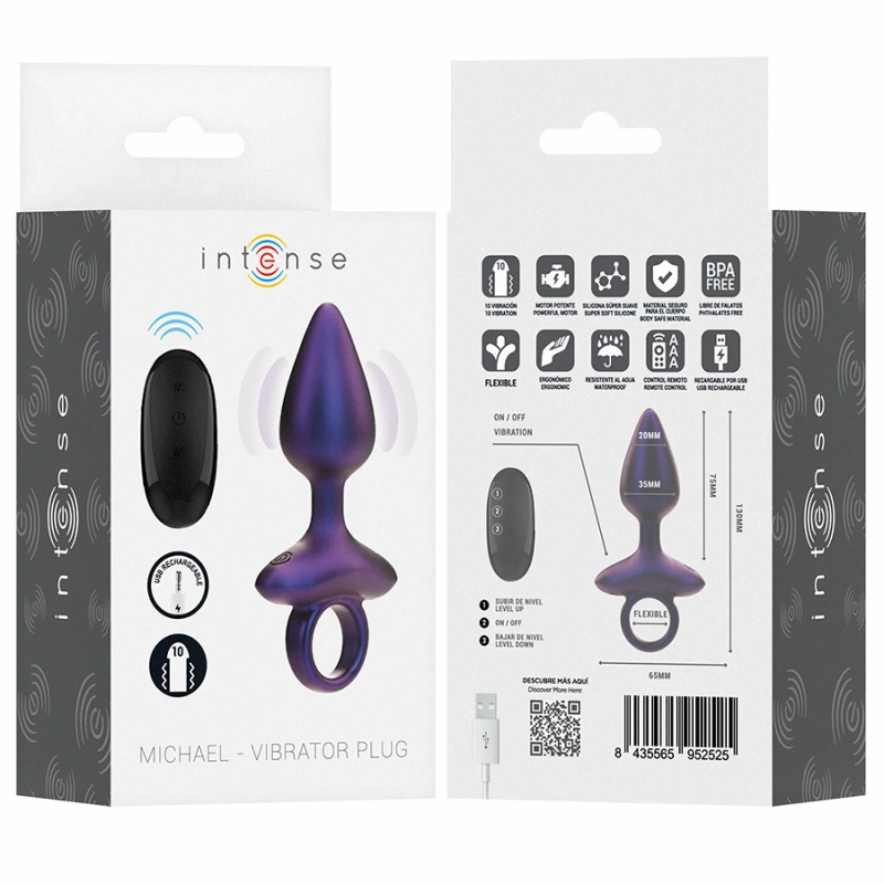 Intense - michael vibrating anal plug model 2 remote control 7