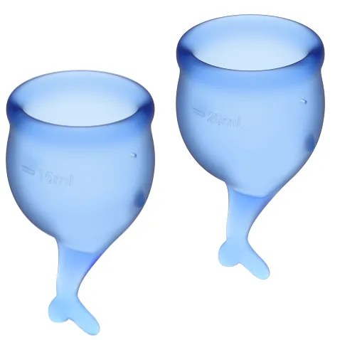 Satisfyer Feel Secure Menstrual Cup Dark Blue  15+20ml