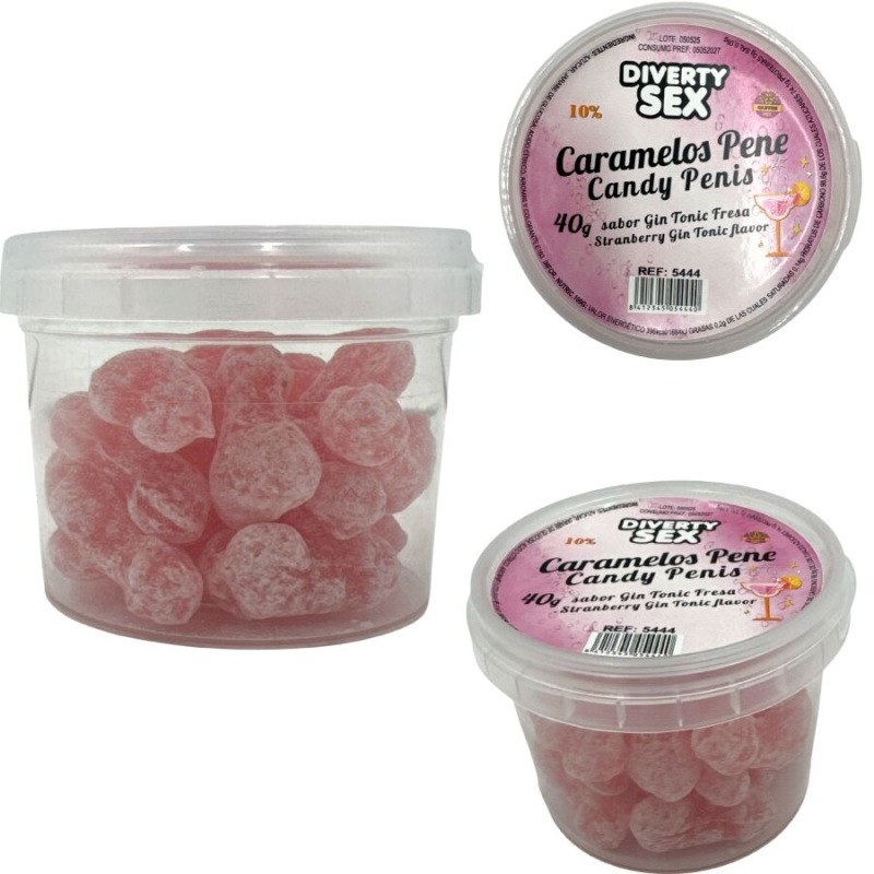 Diablo picante - 20 gin & tonic flavored penis candies