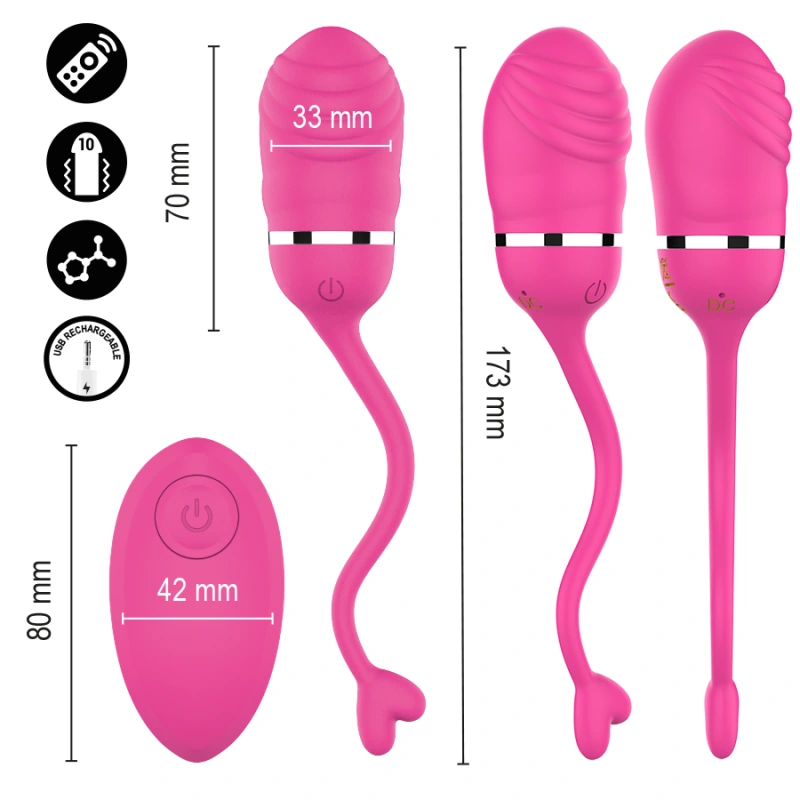 Intense - sookie remote control vibrating egg pink 3
