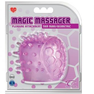 Tlc Magic Massager Pleasure Attachment, Thin Nubs / Geometri
