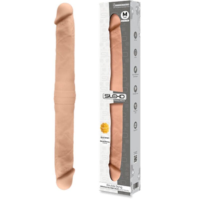 Silexd - Doble Realistic Penis Premium Silexpan Silicone 42.5 Cm