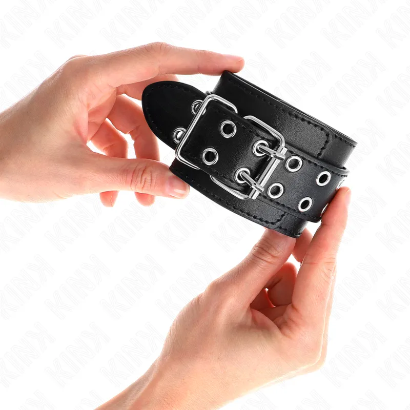 Kink - Double Buckle Wrist Restraints Black Adjustable 19-26 Cm 2