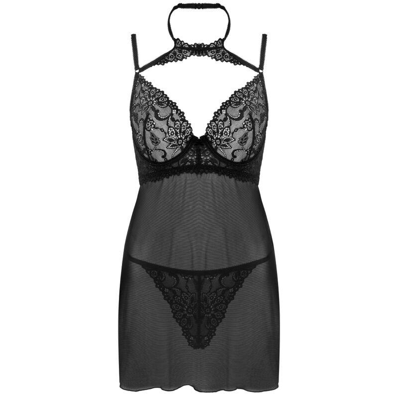 Livco Corsetti Fashion - Binella Set Babydoll + Thong Black 2