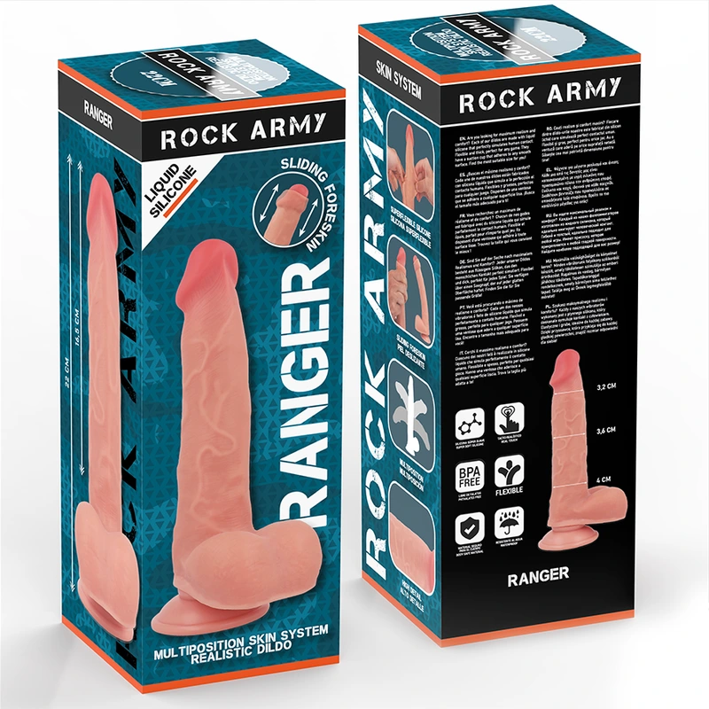 Rockarmy - liquid silicone ranger 22 cm -o- 3.6 cm 7