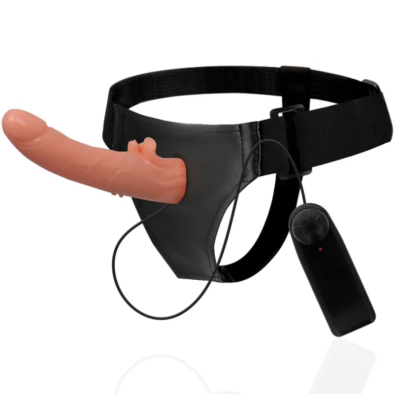 Harness Attraction Hector Vibrator Flesh 20  X 3.5cm