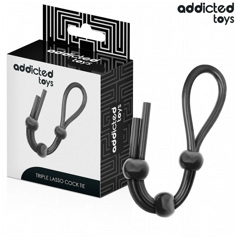 Addicted toys - silicone rope for the triple loop penis