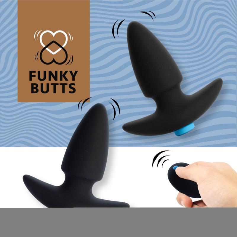 Feelztoys Funkybutts Remote Controlled Butt Plug Set - Análne Kolíky Pre Páry 6