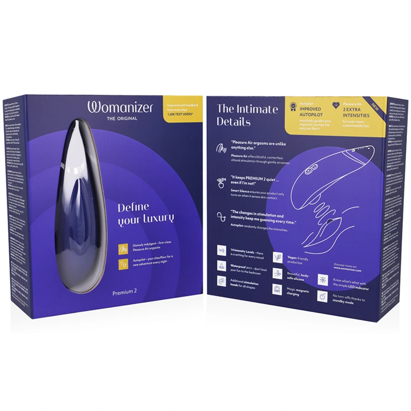 Womanizer - premium 2 clitoral stimulator blueberry 6