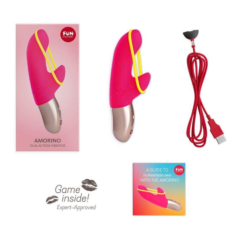 Fun Factory - Amorino Mini Vibrator Pink & Neon Yellow 7