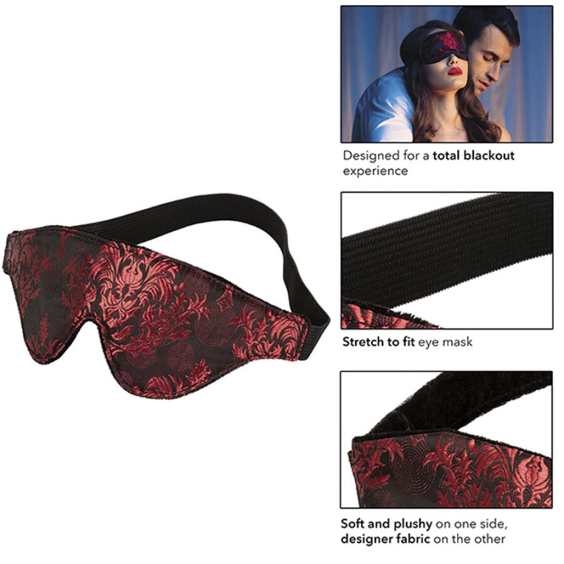 Calexotics - scandal opaque eye mask with red details 2