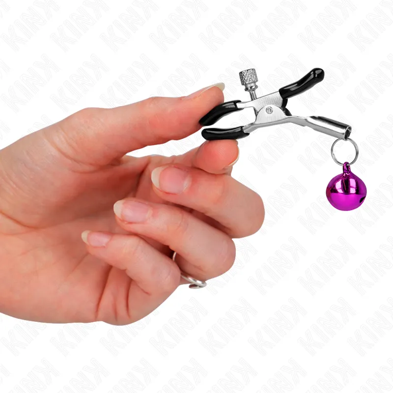 Kink - Purple Single Bell Nipple Clamp 6 Cm