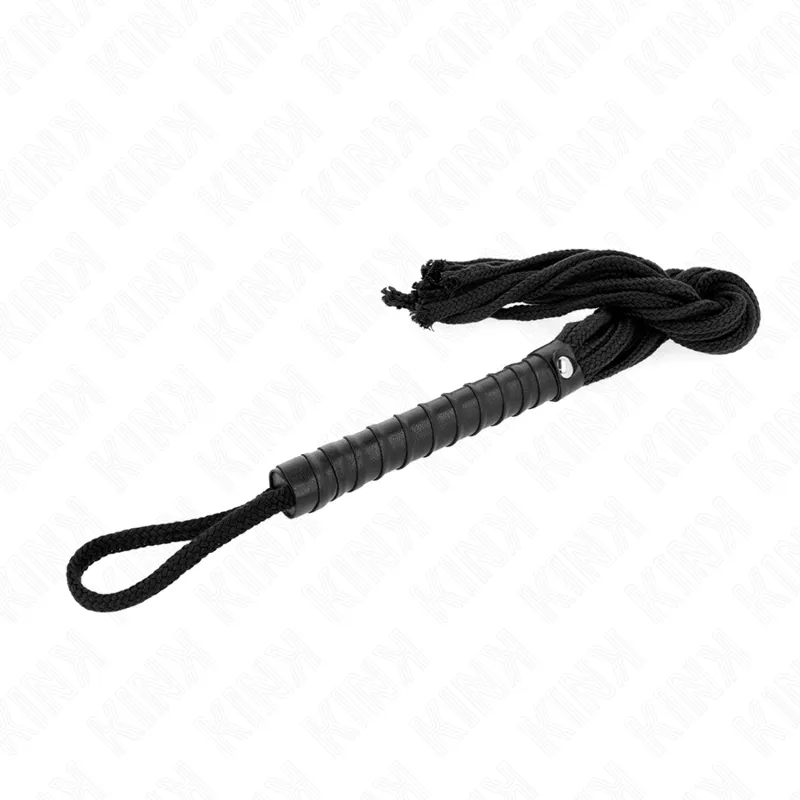 Kink - Black Rope Whip 56 Cm 1