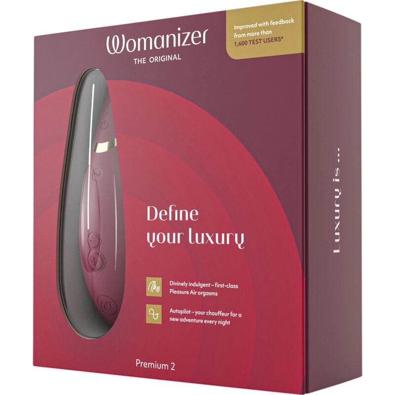 Womanizer - Premium 2 Clitoral Stimulator Bordeaux - Stimulátor Klitorisu