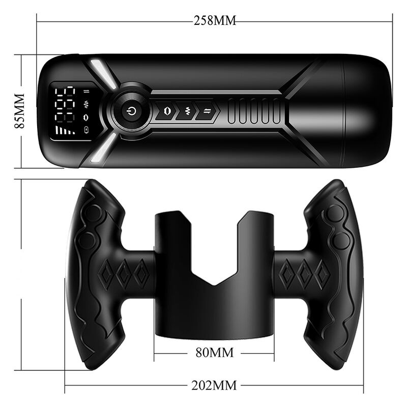 Pretty love - aetola multifunction automatic masturbator with handle black 4