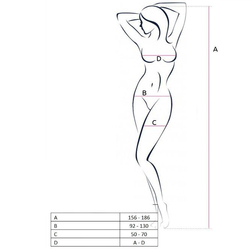 Passion Bs057 Bodystockings Biela 1