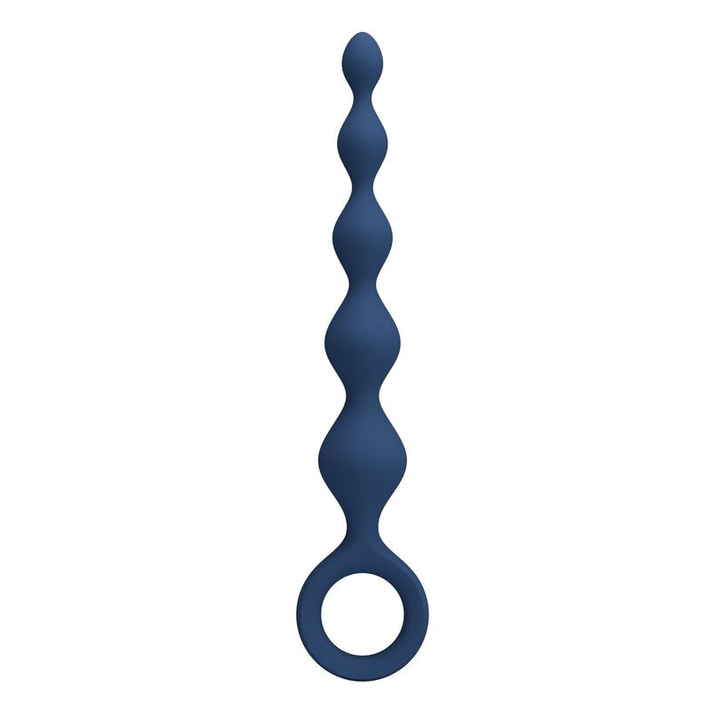 Mr play - blue silicone anal beads & anal plug 20.4 cm 1
