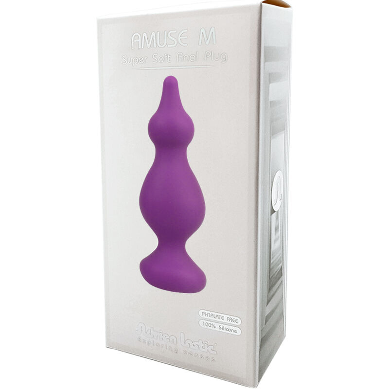 Adrien lastic - amuse anal plug violet silicone size m 2