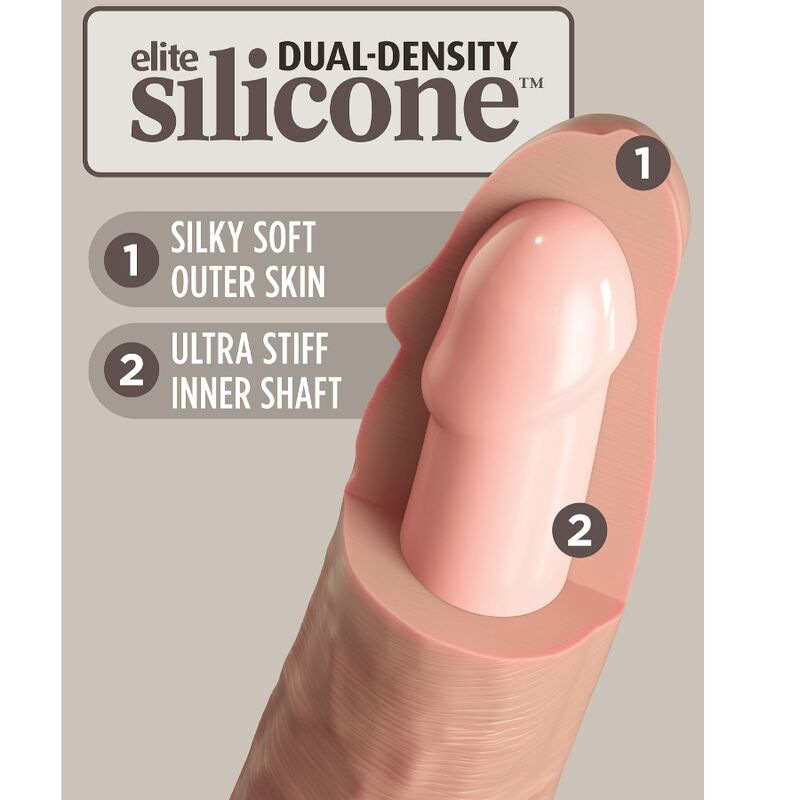 King cock - elite realistic silicone dildo 15.2 cm 3
