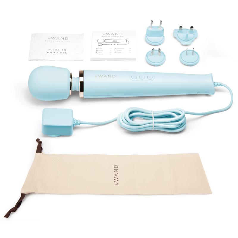 Le Wand - Powerful Plug-In Vibrating Massager Sky Blue 1