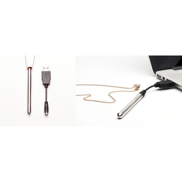 Crave - Vesper Vibrator Necklace Rose Gold 7